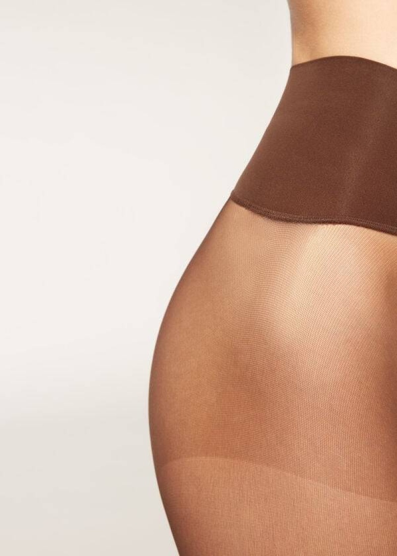 κολαν Calzedonia 20 Denier Essential Invisible Sheer γυναικεια καφε | GR1140NB