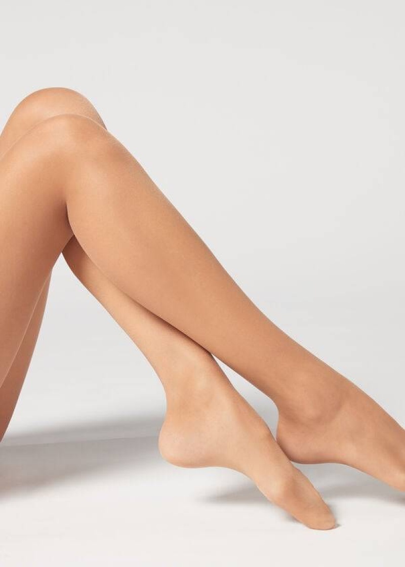 κολαν Calzedonia 20 Denier Ultra Ανεση Sheer γυναικεια καφε | GR1165BC