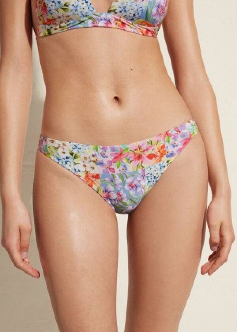 μπικίνι πάτο Calzedonia Minorca Eco γυναικεια Πολύχρωμο | GR1504NB