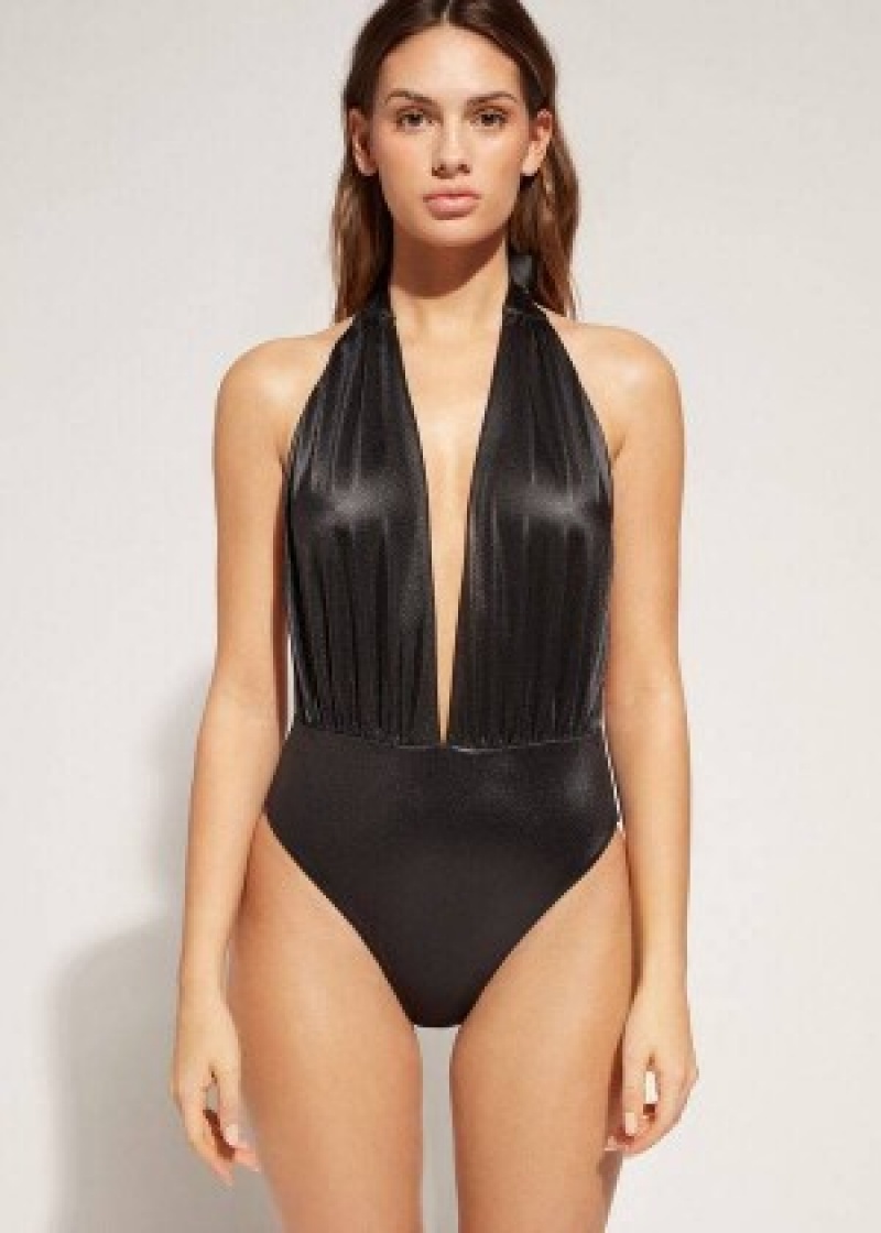 Μαγιό Calzedonia One-Piece Milano γυναικεια μαυρα | GR2173KI