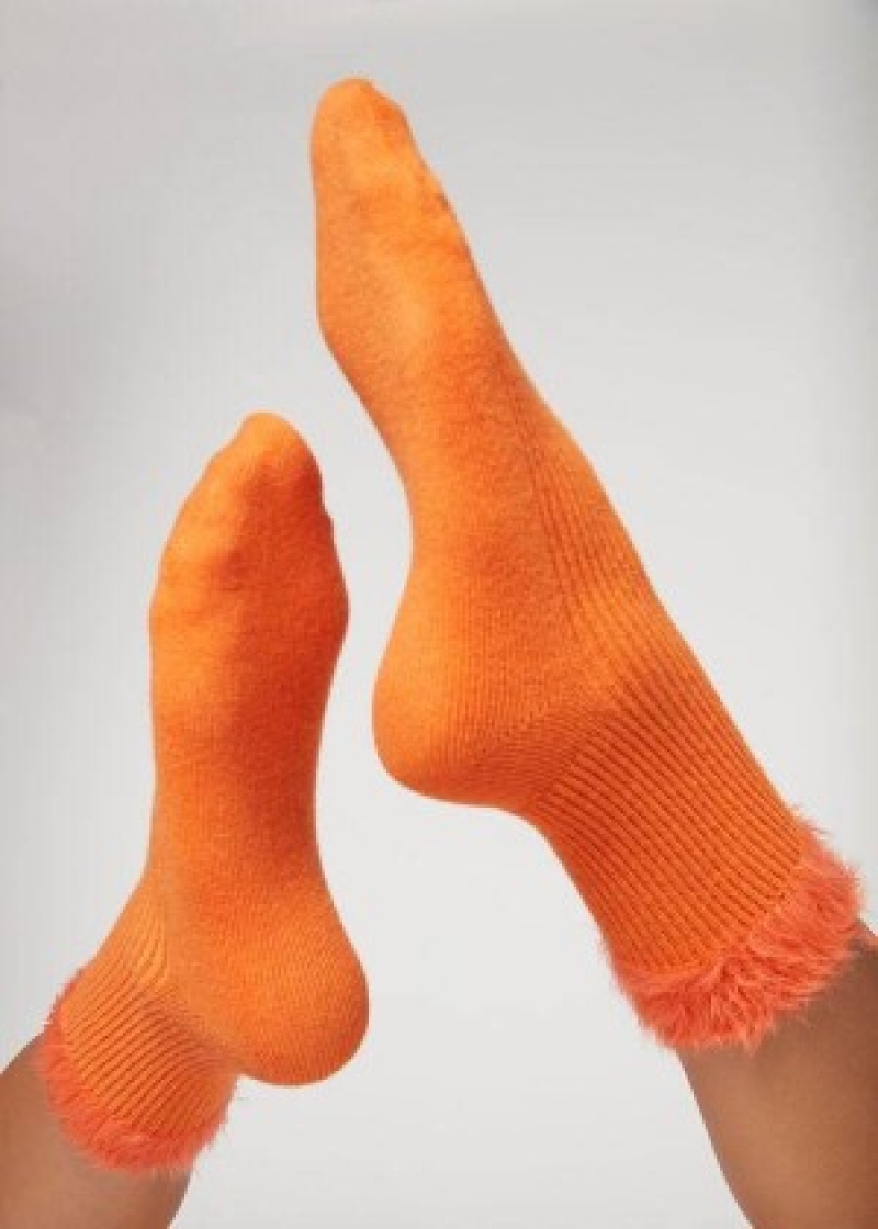 καλτσεσ Calzedonia Cashmere κοντο with Soft Trim γυναικεια πορτοκαλι | GR2359LH