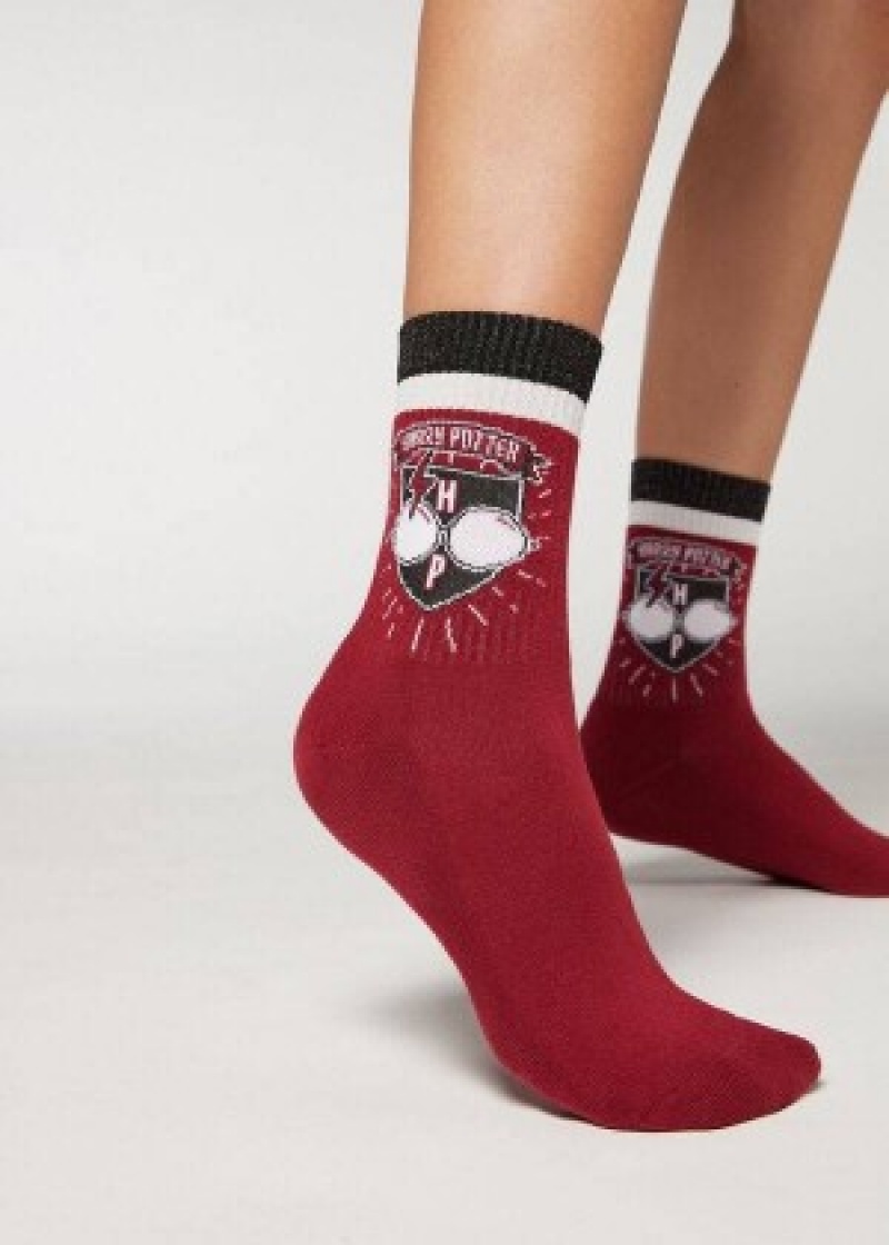 καλτσεσ Calzedonia Harry Potter κοντο Αθλητικά γυναικεια κοκκινα | GR2442FM