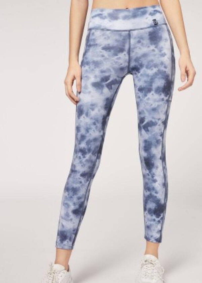 κολαν Calzedonia Soft Touch Αθλητικά γυναικεια σκουρο μπλε | GR2688XF