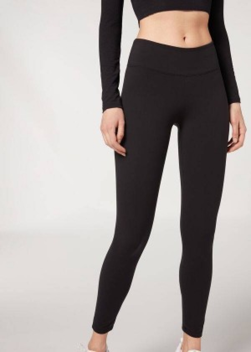 κολαν Calzedonia Ultra Light Active γυναικεια μαυρα | GR2706RW
