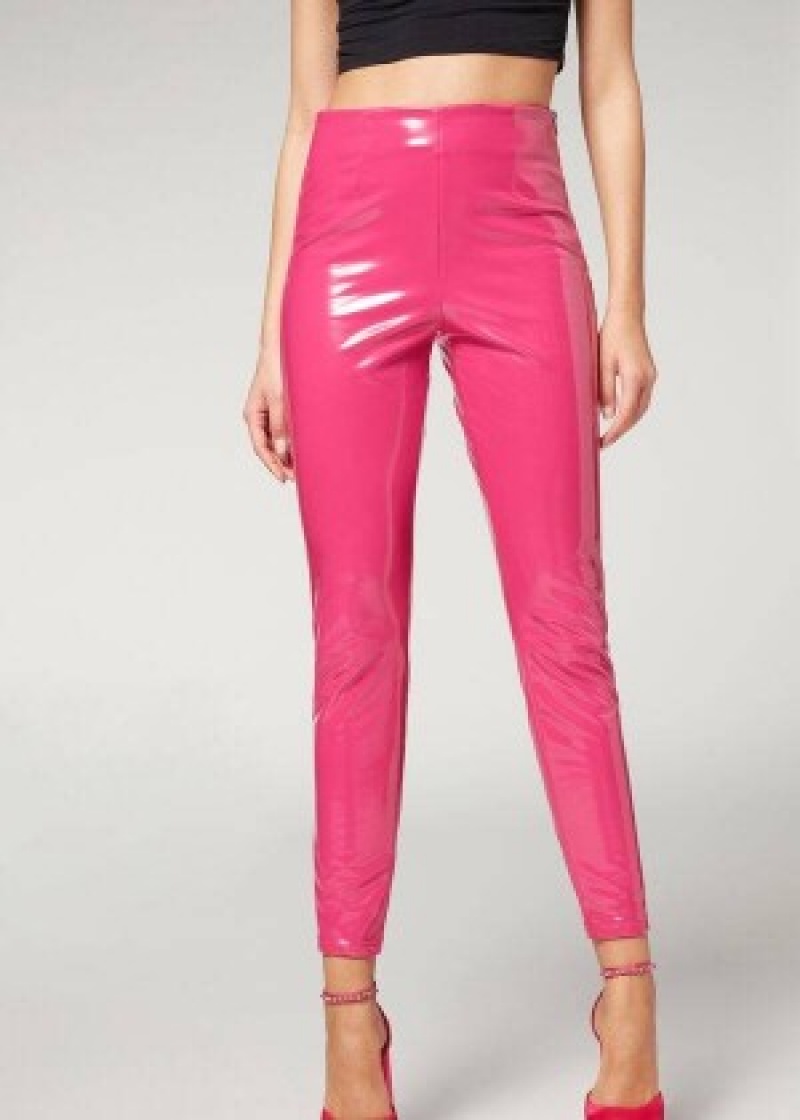 κολαν Calzedonia Κοκαλιάρης in Thermal Vinyl γυναικεια ροζ | GR2684NB