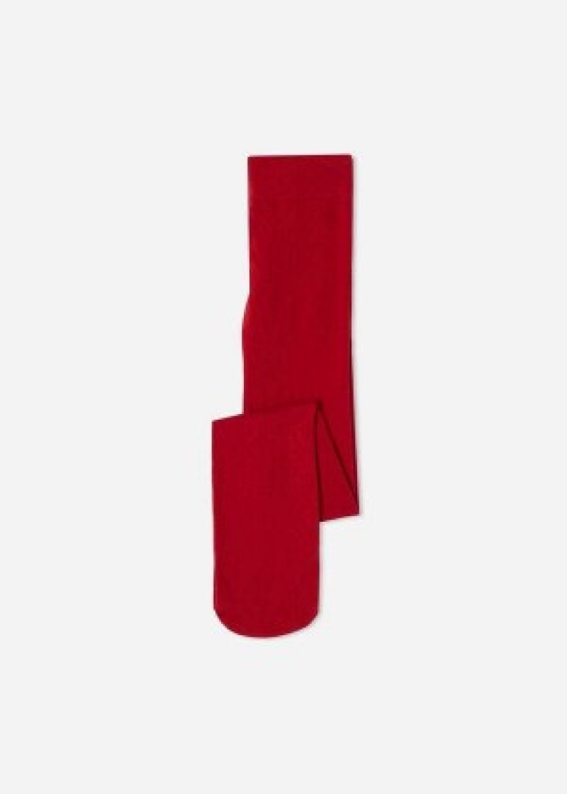 κολαν Calzedonia Eco βαμβακερα παιδικα κοκκινα | GR2959IS