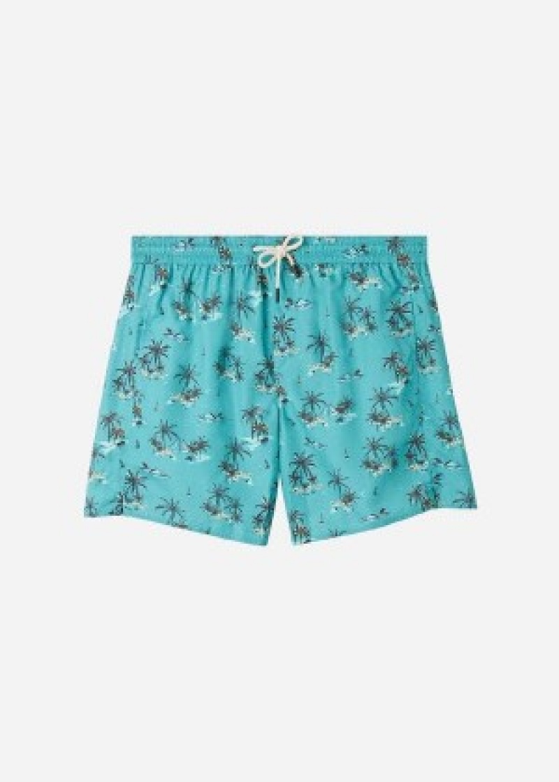 μαγιό Calzedonia Formentera Αθλητικά ανδρικα πρασινο | GR2944VD