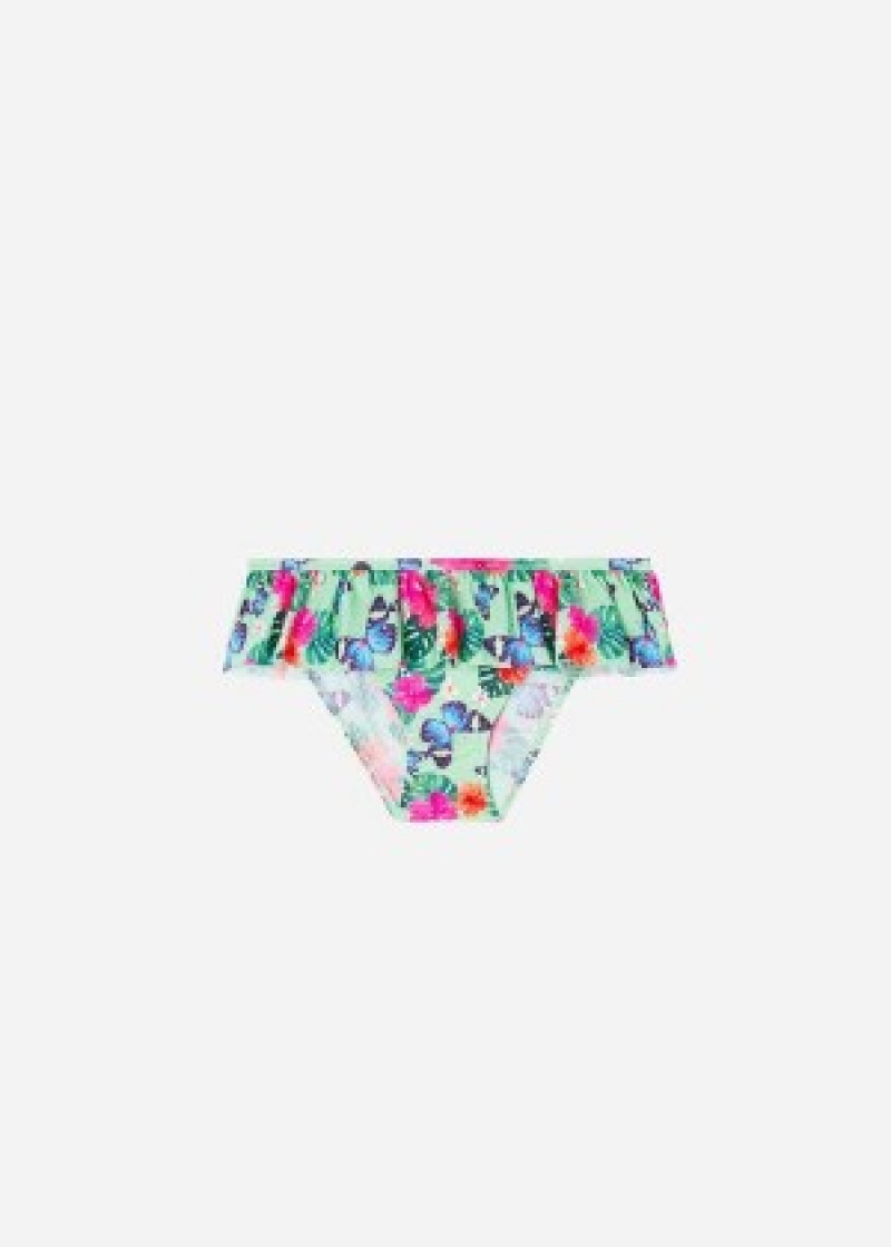 Μαγιό Calzedonia Bottom Malibù παιδικα πρασινο | GR3028PQ