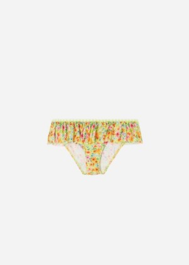 Μαγιό Calzedonia Bottom Siviglia παιδικα κίτρινα | GR3034RW