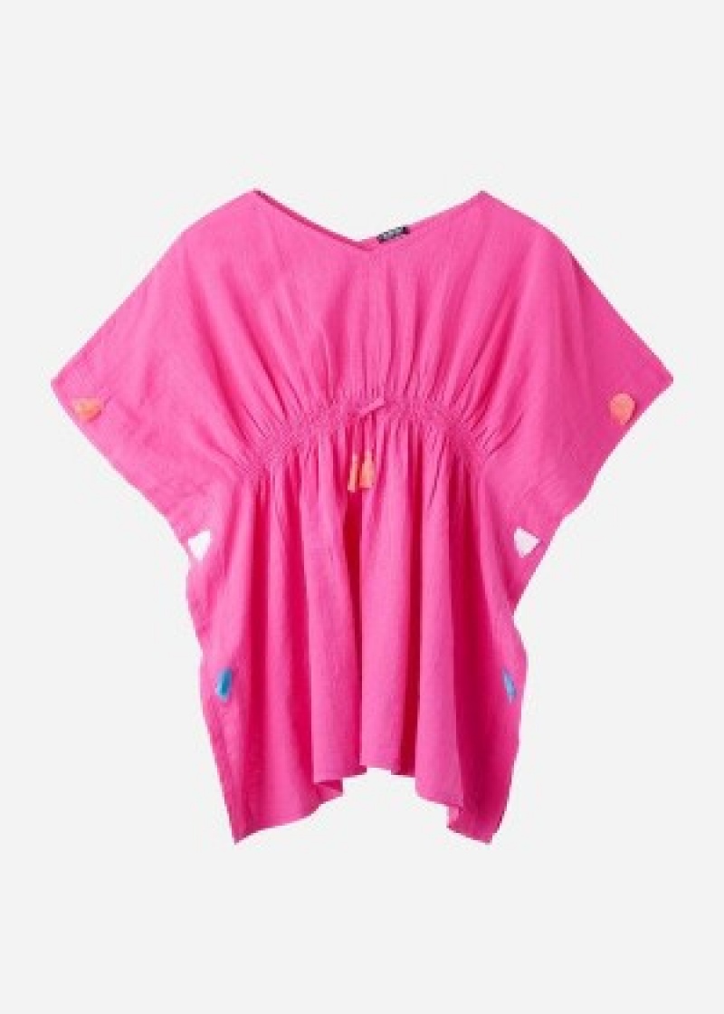 Μαγιό Calzedonia Kaftan with Tassels παιδικα ροζ | GR3084NB