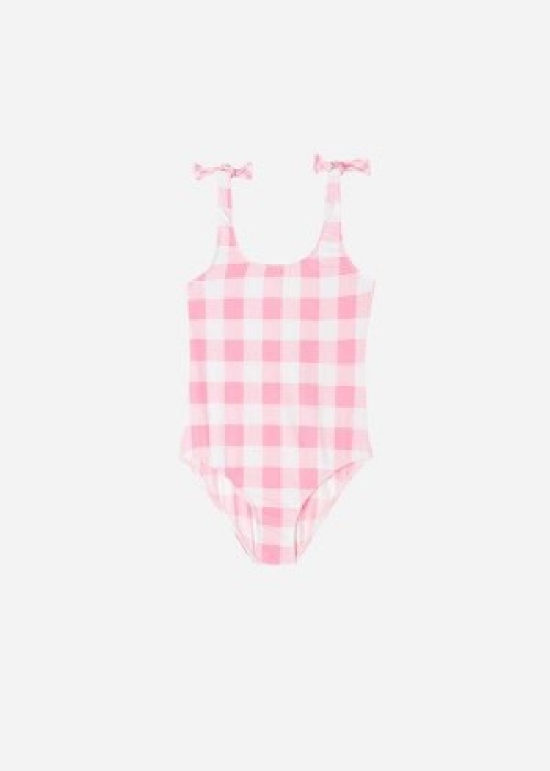 Μαγιό Calzedonia One Piece Lione παιδικα ροζ | GR3044ZG