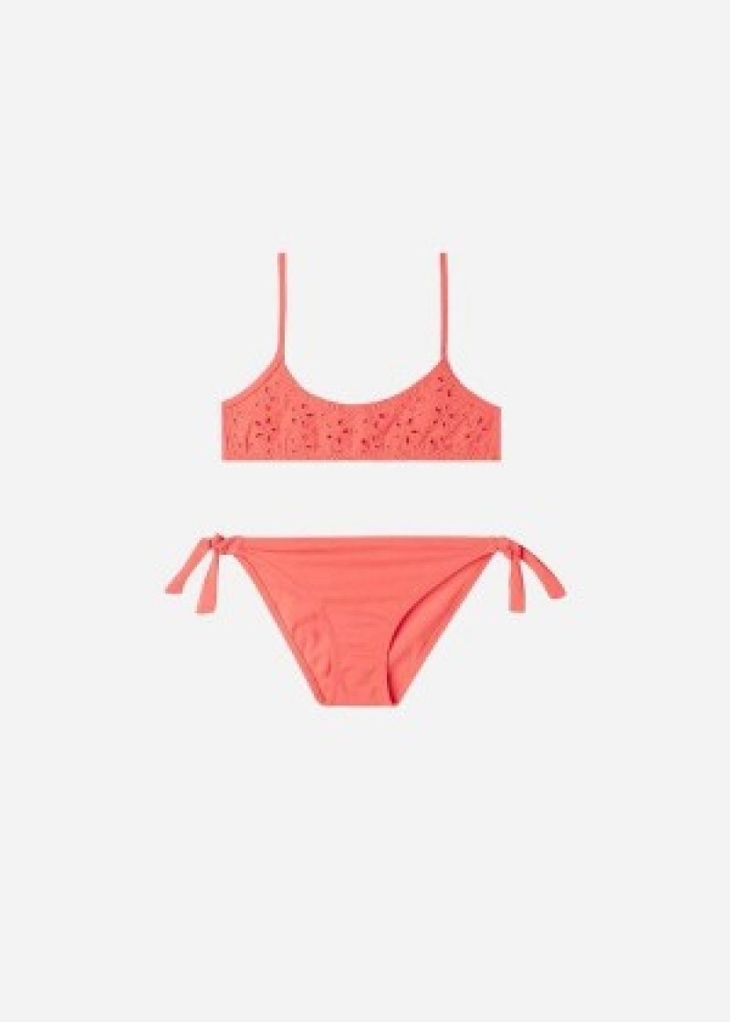 Μαγιό Calzedonia Two-Piece Corfù παιδικα πορτοκαλι | GR3070DN