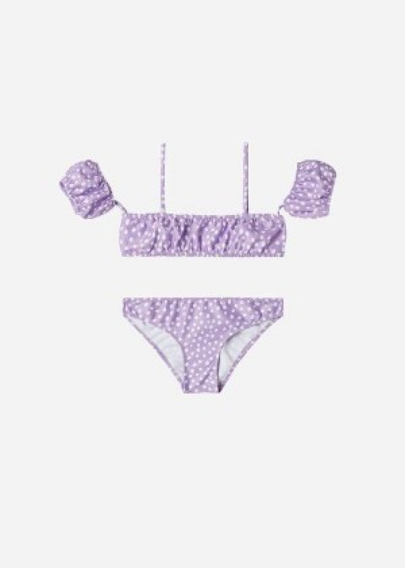 Μαγιό Calzedonia Two Piece Cipro παιδικα μωβ | GR3056OR