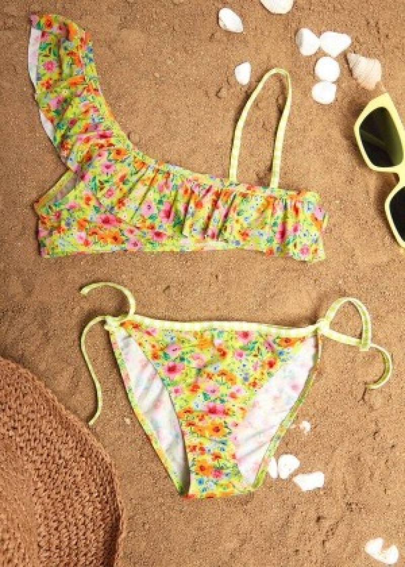 Μαγιό Calzedonia Two Piece Siviglia παιδικα κίτρινα | GR3066NB