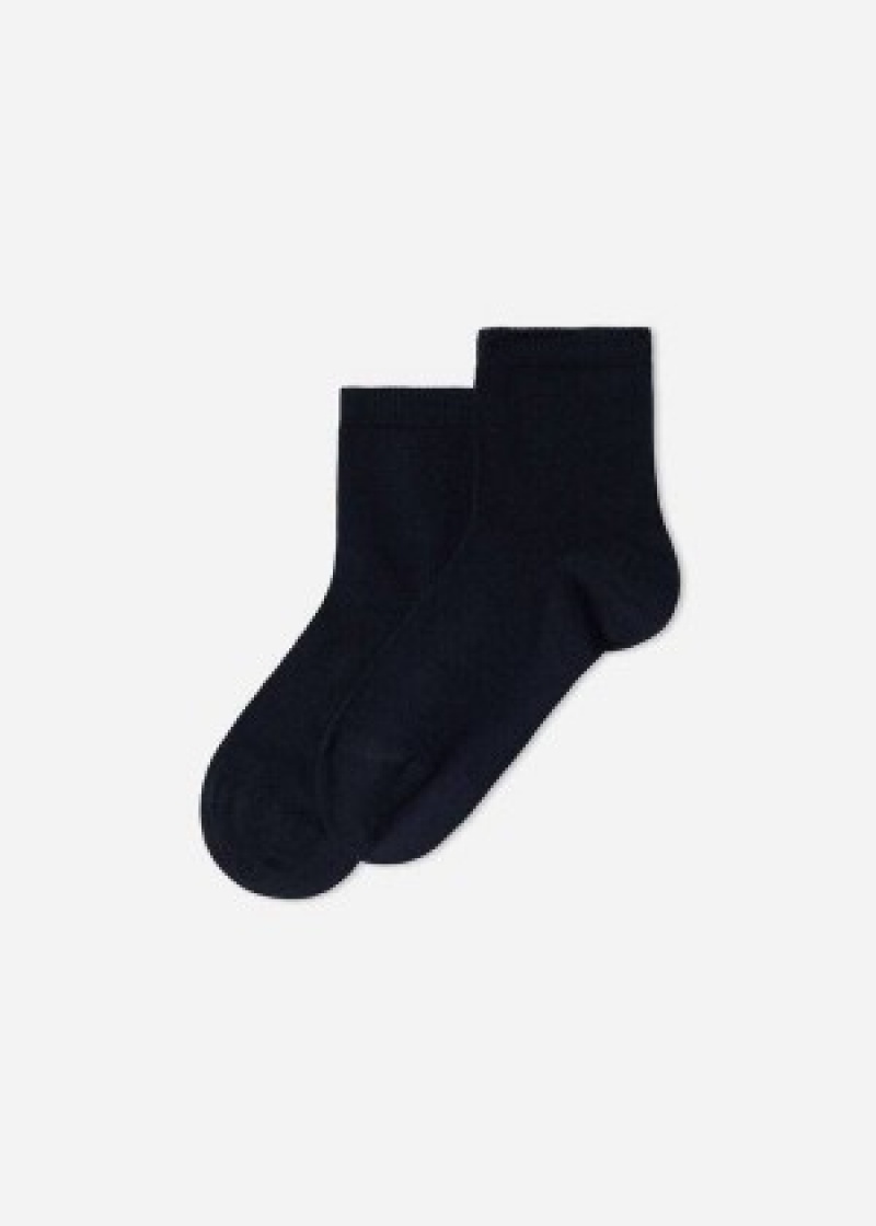 καλτσεσ Calzedonia Light βαμβακερα κοντο παιδικα σκουρο μπλε | GR3183VD