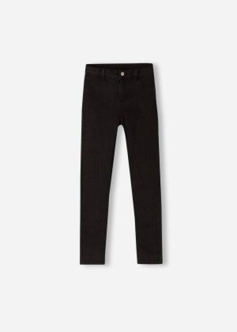 κολαν Calzedonia Soft Touch Denim Cropped Κοκαλιάρης παιδικα μαυρα μπλε | GR3141DN