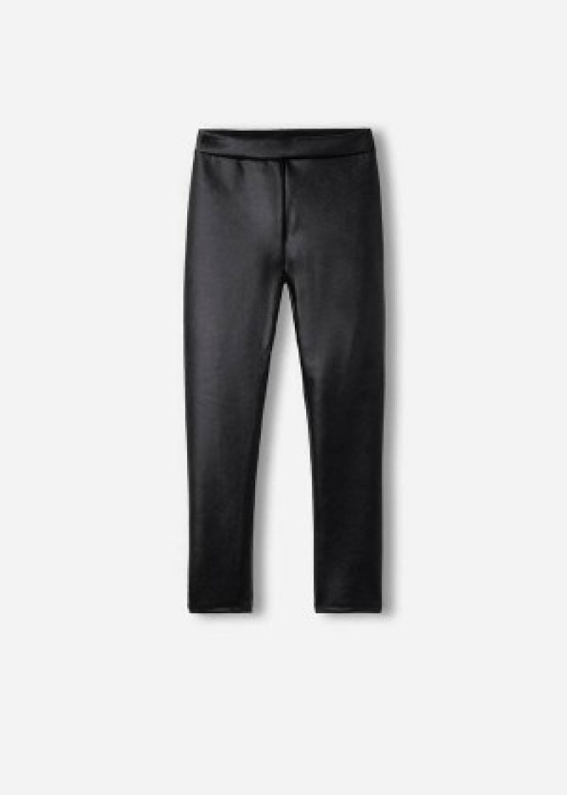 κολαν Calzedonia δερματινα Effect Thermal παιδικα μαυρα | GR3134WY
