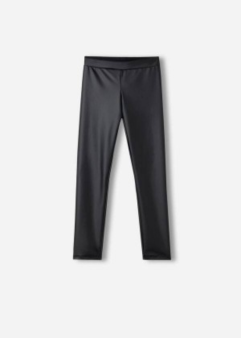 κολαν Calzedonia δερματινα Effect παιδικα μαυρα | GR3133EX